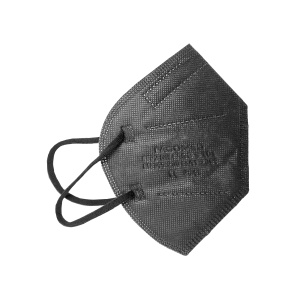 FAMEX FFP2 Atemschutzmasken FAGOMED, schwarz, Einmal-Schutzmasken mit hoher Filtrationseffizienz und angenehmer Passform, 1 Box = 20 Stück, einzeln verpackt