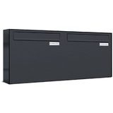 AL Briefkastensysteme Briefkasten A4 in RAL 7016 Anthrazit grau