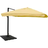 MCW Gastronomie-Ampelschirm MCW-A96 300 x 400 cm creme mit Ständer