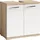 byLIVING Waschbeckenunterschrank Nebraska 60 x 59 x 31,5 cm Braun/Weiß