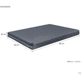 Erst-Holz Hundebett Matratze V-30, 80 x 50 cm grau