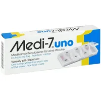 MEDI 7 uno Medikamentendosierer für 7 Tage weiß 1 St