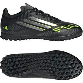 adidas F50 Club TF Kinder Core Black/Iron Met./Lucid Lemon 36