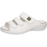 WALDLÄUFER Pantolette »Heria« , Keilabsatz, Sommerschuh, Schlappen in Weite H, Klettverschlüsse Gr. 7 (40,5), weiß, , 37094860-7