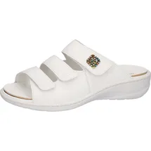 WALDLÄUFER Pantolette »Heria« , Keilabsatz, Sommerschuh, Schlappen in Weite H, Klettverschlüsse Gr. 7 (40,5), weiß, , 37094860-7