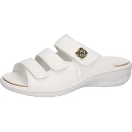 WALDLÄUFER Pantolette »Heria« , Keilabsatz, Sommerschuh, Schlappen in Weite H, Klettverschlüsse Gr. 7 (40,5), weiß, , 37094860-7