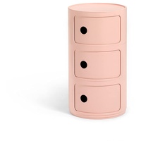 Kartell Componibili Bio, Container 3-fächer, Rosa