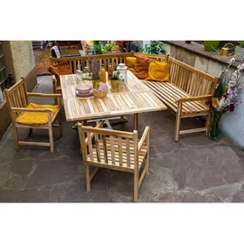 SAM Outillage Eckbank 210 x 90 x 210 cm Beige