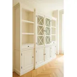Casa Padrino Landhausstil Schrank 220 x 0 x 0 weiß