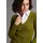 LAURA SCOTT V-Ausschnitt-Pullover grün 40