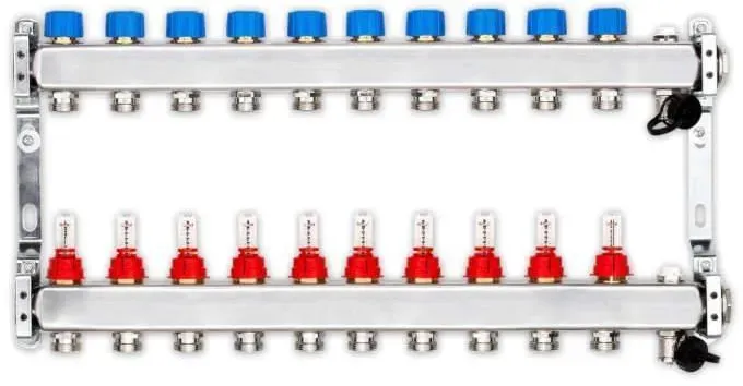 Heizkreisverteiler PREMIUM für Fußbodenheizung 10 Heizkreise