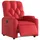 vidaXL Relaxsessel mit Liegefunktion Kunstleder 142 x 75 x 90 cm Rot elektrisch