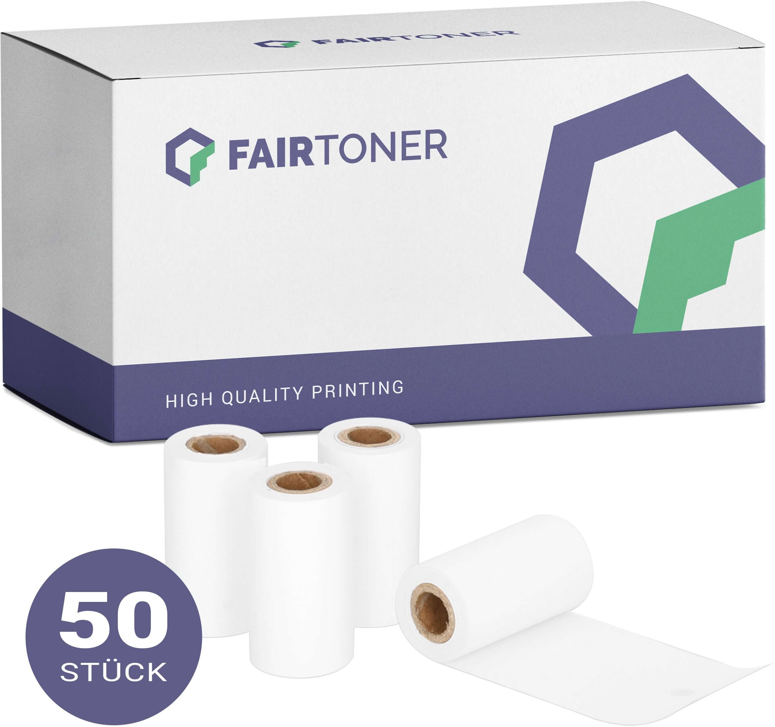 FairToner Kassenrollen 50x 57mm x 18m x 12mm 38,5mm