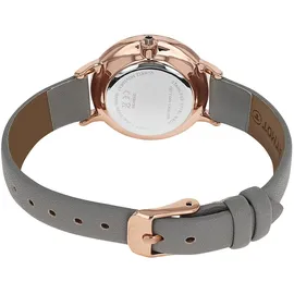 Tom Tailor 2100732 36 mm Kunstledergehäuse Roségold Sportarmband Grau