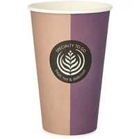 Papstar Starpak Trinkbecher, Pappe "To Go" 0,4 l Ø