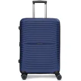 Stratic Shine 4 Rollen Trolley 65 cm mit Dehnfalte navy blue