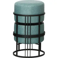 [en.casa] En.Casa, Hocker, Multifunktionaler stapelbarer Sitzhocker Tas 2er Set