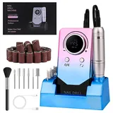 Weinsamkeit Nagelfräser mit Base, 7 in 1 Nagelfräser Professionell für Gelnägel, 45000u/min Maniküre und Pediküre Set Elektrisch, Nail Drill Hausgebrauch (03)