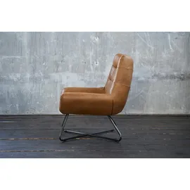 KAWOLA Snooze Leder 82 x 76 x 93 cm cognac