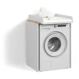 livinity® Waschmaschinenumbauschrank Paolina 68 x 88,2 cm Weiß/Artisan