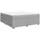vidaXL Boxspringbett 180 x 200 cm Hellgrau