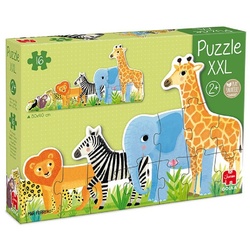Goula Puzzle 53426 XXL Puzzle Dschungel 16 Teile Puzzle, 16 Puzzleteile bunt