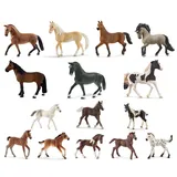 Schleich - Tierfiguren - Pferde-Set mit 15 Pferden