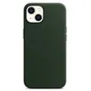 iPhone 13 Leder Case mit MagSafe schwarzgrün