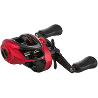 Abu Garcia Low Profile Baitcast Reel, Revo Rocket Low Profile Reels, Raubfischangeln, Süßwasserangler, Barsch, Hecht, Zander, Schwarz, robust & leicht, 11+1 Lager, Low Profile