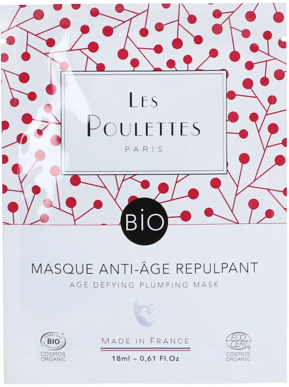 Les Poulettes Paris Masque Anti-Âge Repulpant Bio 18 ml masque(s) pour le visage