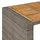 vidaXL Garten-Bartisch mit Holzplatte Grau 145x80x110 cm Polyrattan