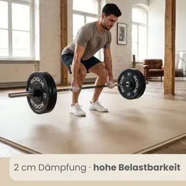 Eyepower Fitnessmatte 4er Set - 63x63cm Bodenschutzmatte Gym Matte Puzzlematte