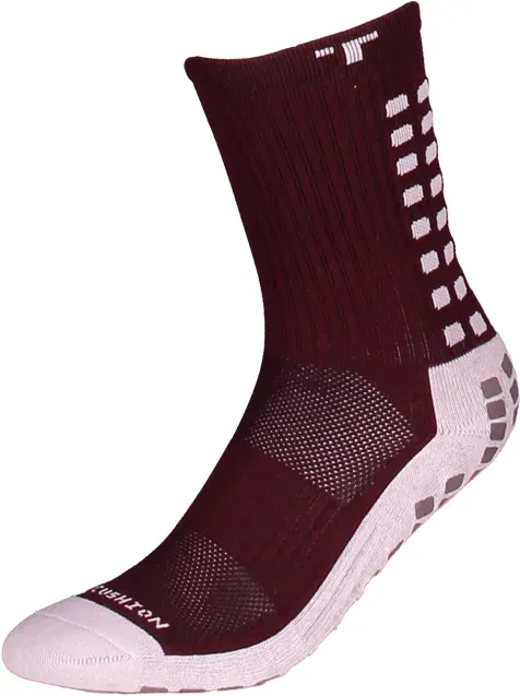 TruSox Mid Calf Cushion 3.0 Socken Dunkelrot Weiss