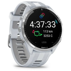 GARMIN Forerunner 965 Smartwatch | Steinweiss/Titanium Titan | Armband
