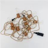 Licht-Erlebnisse Lichterkette LED 5 m Juteseil Beige