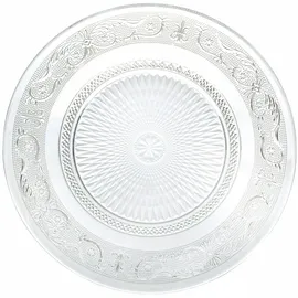 Villa D'Este Home Tivoli Imperial Platte 29 cm lila/transparent/weiß 3er Set