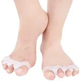 Gel Toe Separator Zehenspreizer Stretchers Gummi Hammer Toe Haarglätter Fußpflege Werkzeug Toe Corrector für Ballen Overlapping Hammer Klaue Toe Männer Frauen 1 Para