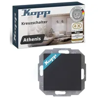 Kopp Kreuzschalter Athenis, anthrazit,