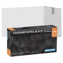 arnomed Nitril Black XTRA STRONG Einmalhandschuhe, schwarz 392-L , 1 Packung = 100 Stück, Größe L