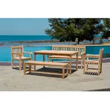 Möbilia Gartenbank 150 x 42 x 45 cm natur