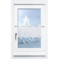 Plauener Spitze® Plauener Spitze Scheibengardine Schweifstern (Bx H) 128cm