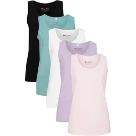 bonprix Longtop Lila/Schwarz XL