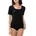 T-Shirt Schwarz Baumwolle 44 Damen