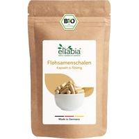 Bio Flohsamenschalen Kapseln 500 Stück | 99% Reinheit Flohsamen Schalen | Premium Rohkost Qualität aus Indien | Vegan