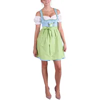 Dirndl Set Trachtenkleid 479GT Türkis kariert 34 - 34