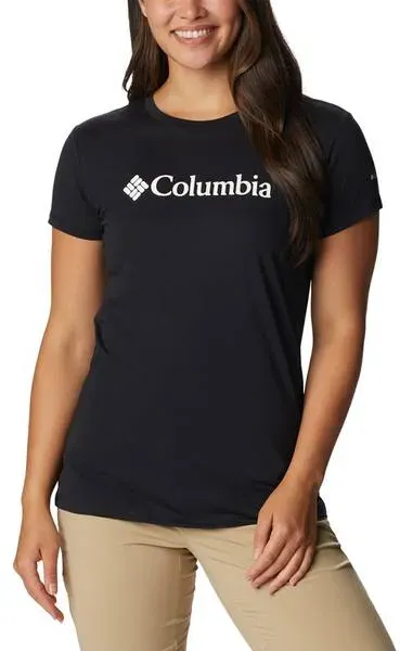 COLUMBIA-Damen-T-Shirt-Columbia TrekTM SS Graphic, Black, CSC Branded Graphic, S