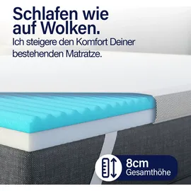 knerst Matratzentopper 7-Zonen-Komfort 180 x 200 cm