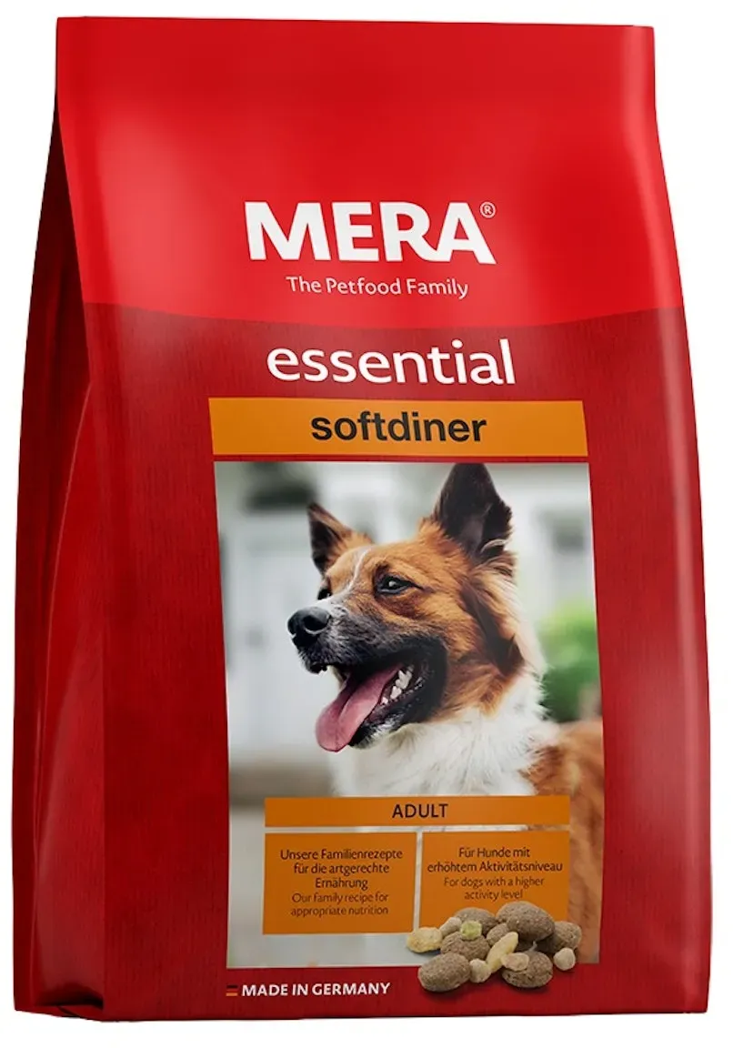 mera essential Softdiner Mix Menü Active Hundetrockenfutter 12,5 Kilogramm