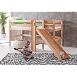 Relita - Spielbett Eliyas mit Rutsche - natur