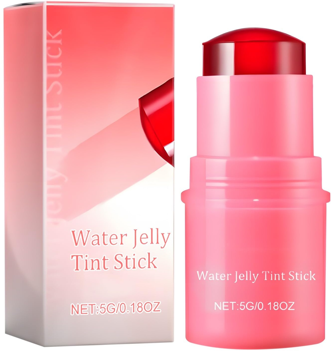 Blush and Lip Tint Stick, Water Jelly Stick Tint, 2-in-1 Cheek and Lip Tint, Cheek and Lip Stain, Makeup Blush Stick, Makeup for Cheek & Lips & Eyes, Suitable for All Skin Types (D)